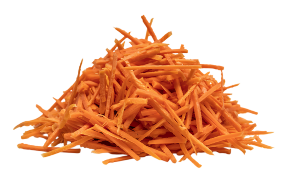 Shredded Carrot Pile