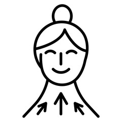 Neck Lift Vector Icon