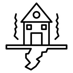 Earthquake Shake Vector Icon