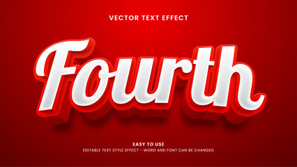fourth editable text effect