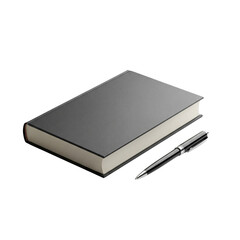Professional Hardcover Book Mockup with Pen Perfect for Authors, Publishers, and Designers