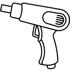 Shrink Wrap Tool Line Art Vector Design