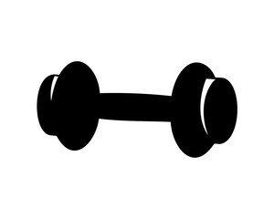 barbell icon, dumbbell silhouette vector illustration, dumbbell icon vector
