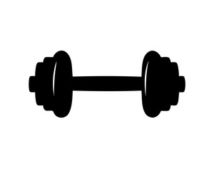 barbell icon, dumbbell silhouette vector illustration, dumbbell icon vector