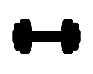 barbell icon, dumbbell silhouette vector illustration, dumbbell icon vector