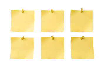  Yellow Sticky Note with Shadow – Isolated Memo Paper PNG on Transparent Background