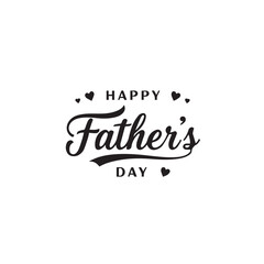   Happy Father’s Day Typography Bundle – Minimalist Black and White Designs with Hearts, Mustaches, and Decorative Fonts Adobe Illustrator Artwork