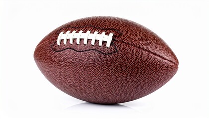 american football on white background