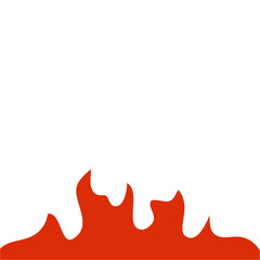 Fire frame corner border 