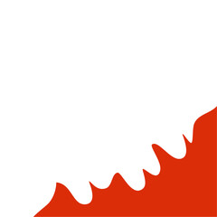 Fire frame corner border 