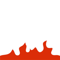 Fire frame corner border 