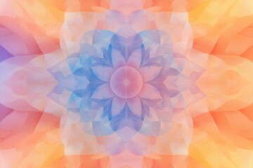 Fototapeta premium Vibrant maximalism abstract mandala design in pastel explosion for creative projects