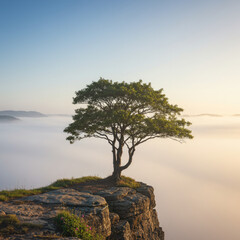 lonely tree on the hill