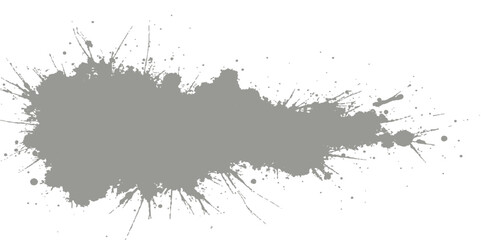 Black ink splat and grunge texture create a dirty paint stain border, perfect for an artistic vintage design illustration