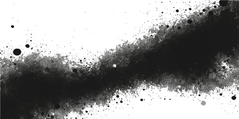 Black ink splat grunge texture background illustration