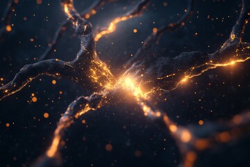 Neural network brain and complex digital pathways concept for technology design