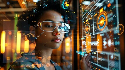 futuristic cyber woman - Powered by Adobe