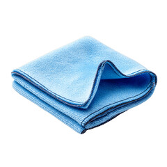 Folded microfiber eyeglass cloth. Isolated white background. Png format