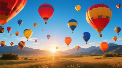 Fototapeta premium hot air balloon 0040