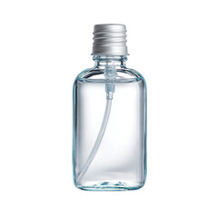 Pocket-size hand sanitizer bottle. Isolated white background. Png format