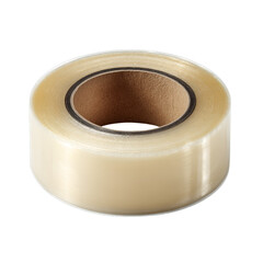 Roll of transparent packing tape. Isolated white background. Png format