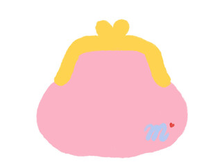 hand drawn coin purse