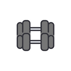 Dumbbell Illustration For Fitness Activities And Strength Training