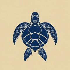 Fototapeta premium Sea turtle swimming gracefully in clear blue water surrounded by vibrant coral reefs in a tropical ocean environment