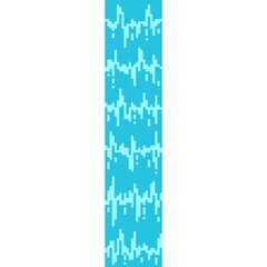 Pixel art waterfall with splash – vertical stream with foam in retro 8-bit style