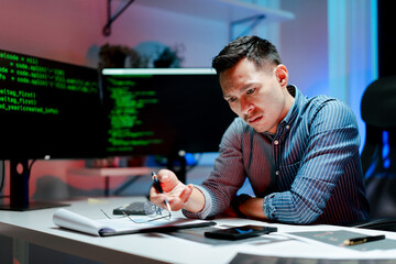 Stressed programmers, working overtime, developers feeling frustrated while fixing complex code errors are the challenges faced in software development.