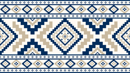 Southwest Native seamless pattern ethnic tribal Aztec geometric Navajo Native American fabric colorful design vector for textile print