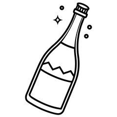 Champagne Bottle Vector