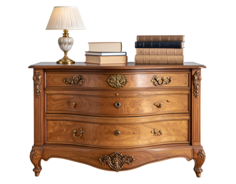  Title 1 Vintage Wooden Nightstand with Lamp and Books   (2) - Powered by Adobe