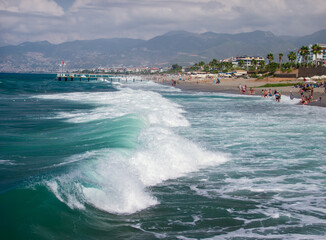 Waves on the Mediterranean Sea