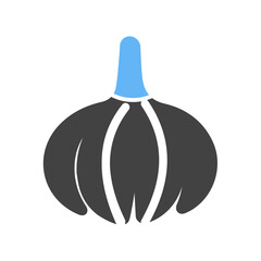Simple graphic of a head of garlic