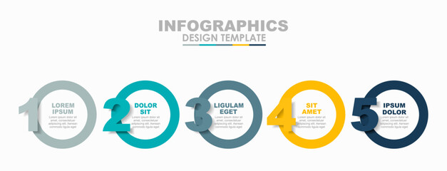 Infographic design template with place for your data. Vector illustration.