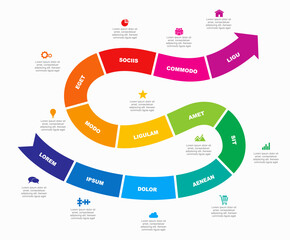 Infographic design template with place for your data. Vector illustration.