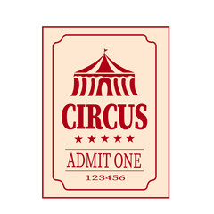 Vintage Circus Ticket – Step Right Up for the Show!
