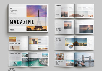 Minimalist Magazine Layout Landscape