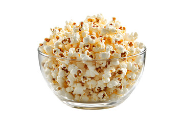 Popcorn in a glass bowl drink in a glass high quality realistic image