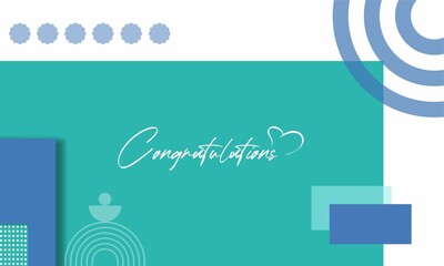 Congratulations design concept.templates for poster, cover, banner, social media