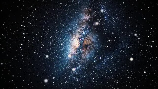 Stunning Time-Lapse of the Rotating Milky Way Galaxy in a Starry Night Sky

