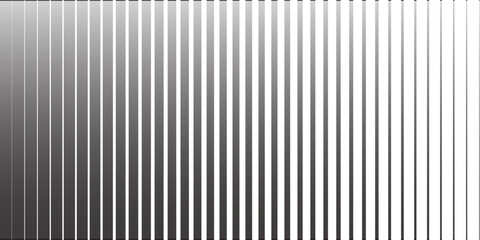 Obraz premium Halftone gradient lines Comic black vertical parallel stripes Fight design Manga or anime speed graphic screen tone Isolated object on white background vector illustration
