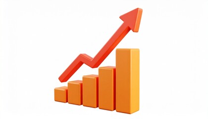Fototapeta premium business graph with arrow
