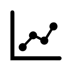 Analytics graph icon vector illustration