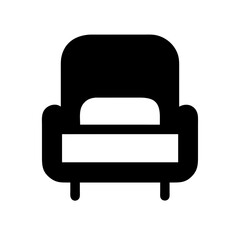 Armchair furniture icon vector illustration