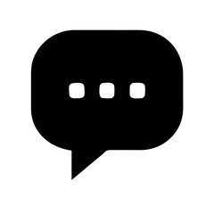 Chat bubble icon vector illustration