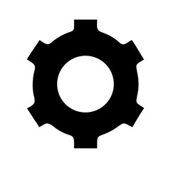 Gear icon vector illustration