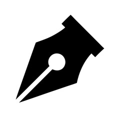 Pen nib icon vector illustration