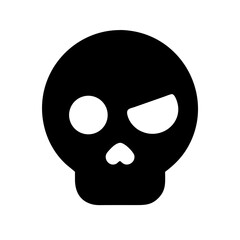 Pirate skull icon vector illustration